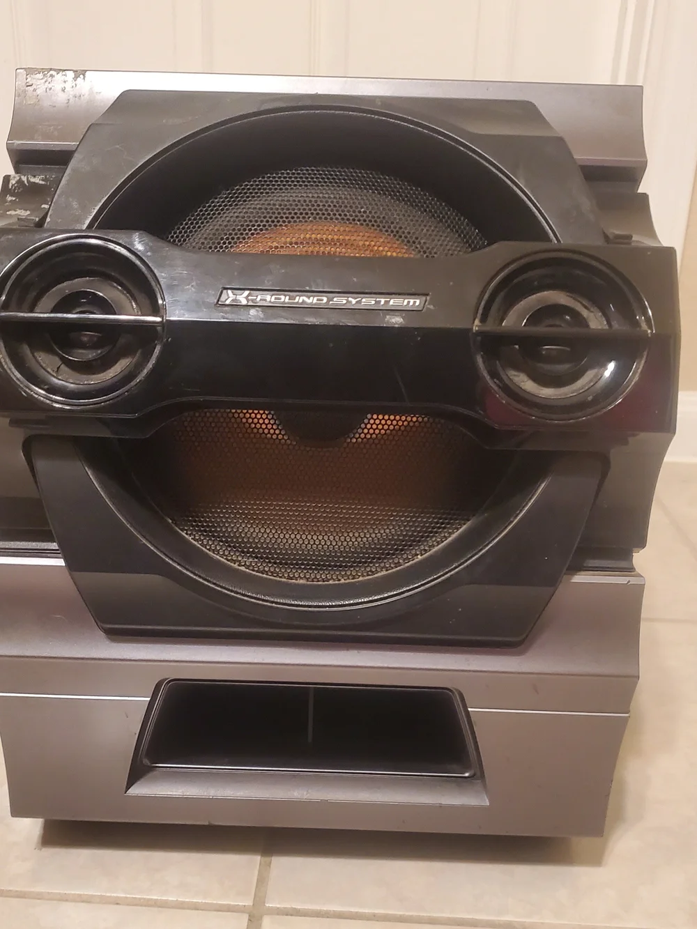 Sony Portable Speaker System in Black and Silver